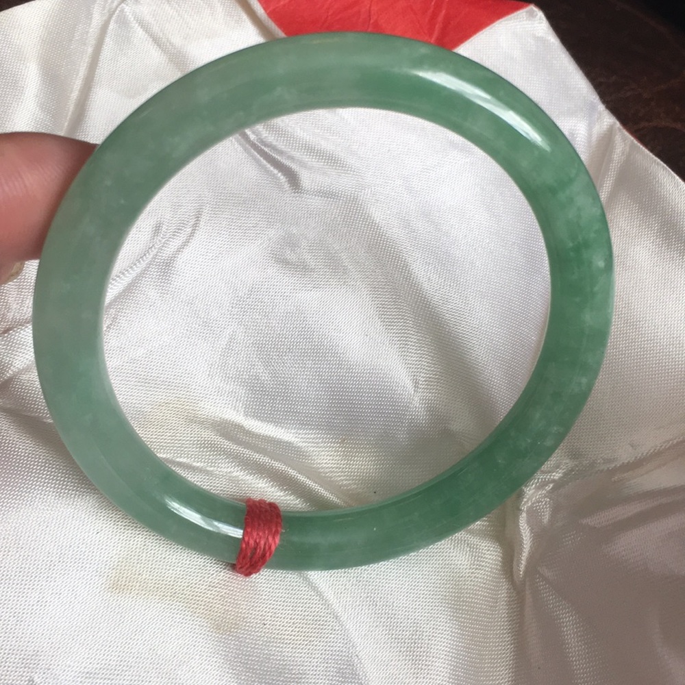 Solid Bracelet Real Jade Medium Grade - image 2